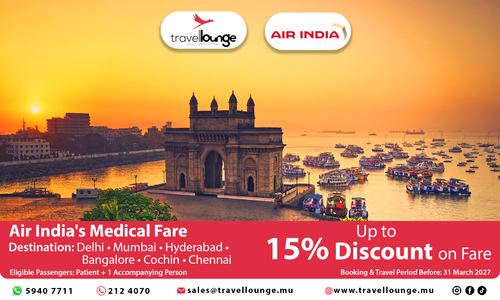 AIR INDIA MEDICAL FARES β SAVE UP TO 15%!